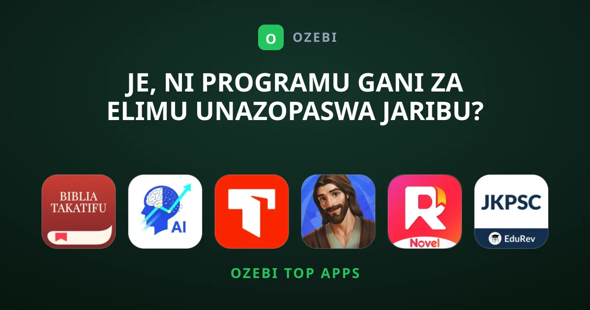 Je, ni Programu Gani za Elimu Unazopaswa Jaribu?
